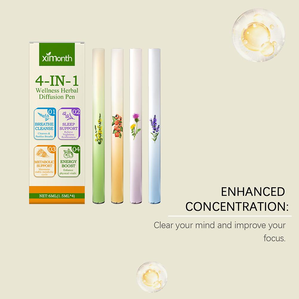 Herbal Wellness Products - Diffuseur d'herbes naturelles avec molène/thym/menthe/guarana/thé vert