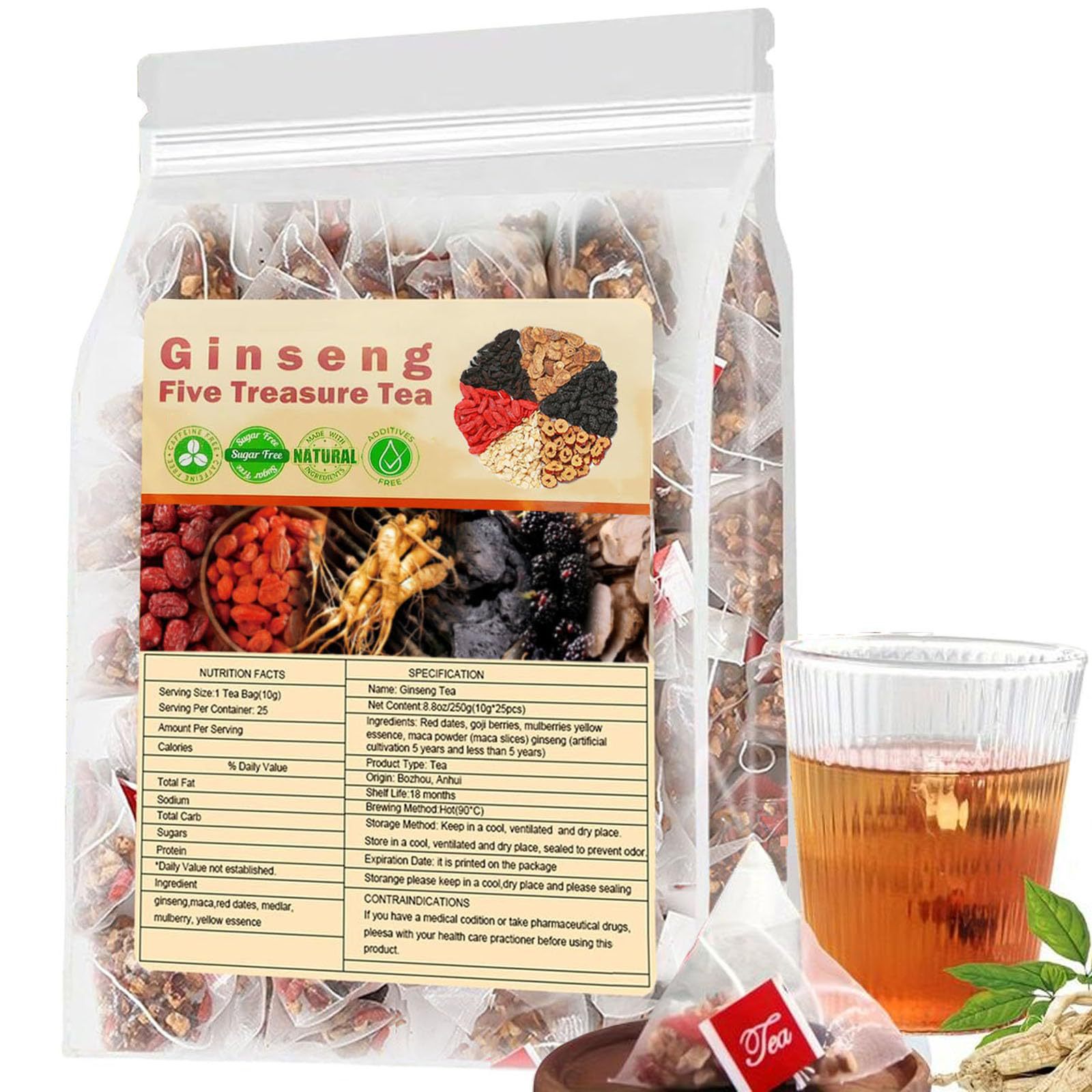 Herbal Wellness Products - Thé aux reins au Ginseng Five