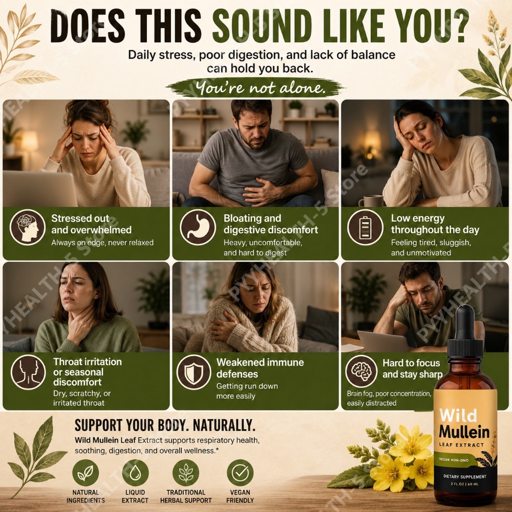 Gouttes de feuilles de molène  - Herbal Wellness In avis et prix