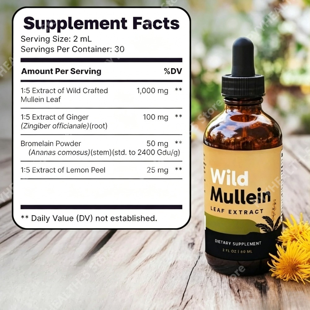 Gouttes de feuilles de molène  - Herbal Wellness In avis et prix
